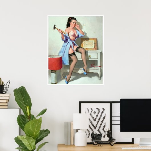 Sore Thumb Pin Up Poster (Thuiskantoor)