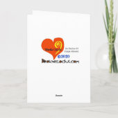 Sore Thumbs Textiel Romantic Wenskaart Kaart (Achterkant)