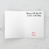 Sore Thumbs Textiel Romantic Wenskaart Kaart (Binnen)