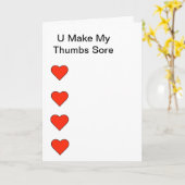 Sore Thumbs Textiel Romantic Wenskaart Kaart (Gele Bloem)