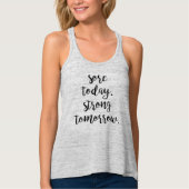Sore Today Strong Tomorrow Workout Motivation Tanktop (Voorkant)