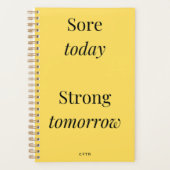 Sore vandaag Sterke morgen Planner (Voorkant)