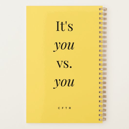 Sore vandaag Sterke morgen Planner (Achterkant)