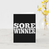 Sore Winner Funny Gym Quote Workout Exercise And F Kaart (Gele Bloem)