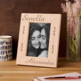 Sorella - Italiaanse Zus - Gepersonaliseerd Gegraveerde Lijstjes