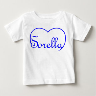 Sorella Italiaanse Zus hart Blauw