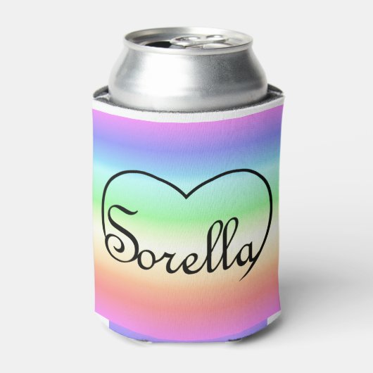 Sorella Italiaanse zuster-hartrinbow Blikjeskoeler (Blikje Voorkant)