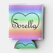 Sorella Italiaanse zuster-hartrinbow Blikjeskoeler (Voorkant)