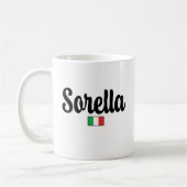 Sorella Italian Flag Mug - Gift for Sister Koffiemok (Links)