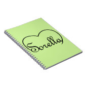 Sorella Italy Sister hart Notitieboek (Rechterzijde)