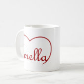 Sorella Italy Sister hart Rood Koffiemok (Voorkant links)