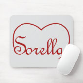 Sorella Italy Sister hart Rood Muismat (Met muis)