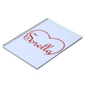 Sorella Italy Sister hart Rood Notitieboek (Linkerzijde)