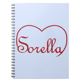 Sorella Italy Sister hart Rood Notitieboek