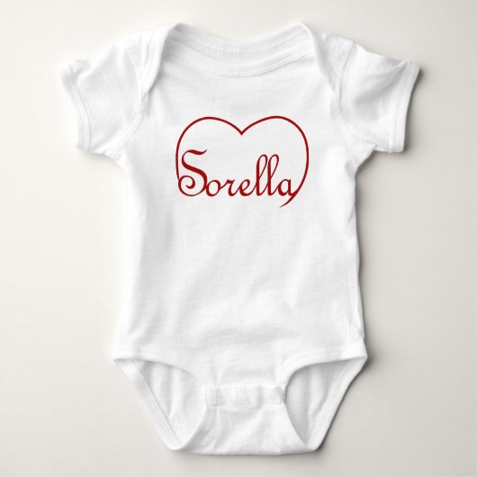 Sorella Italy Sister hart Rood Romper (Voorkant)