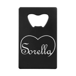 Sorella Italy Zuster White Creditkaart Flessenopener