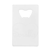 Sorella Italy Zuster White Creditkaart Flessenopener (Achterkant)