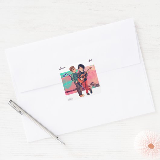 Soren en Jet Sticker (Envelop)