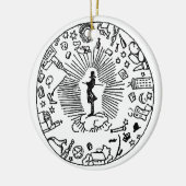 "SOREN KIEKEGAARD: DE COSAIR AFFAIR" KERAMISCH ORNAMENT (Links)