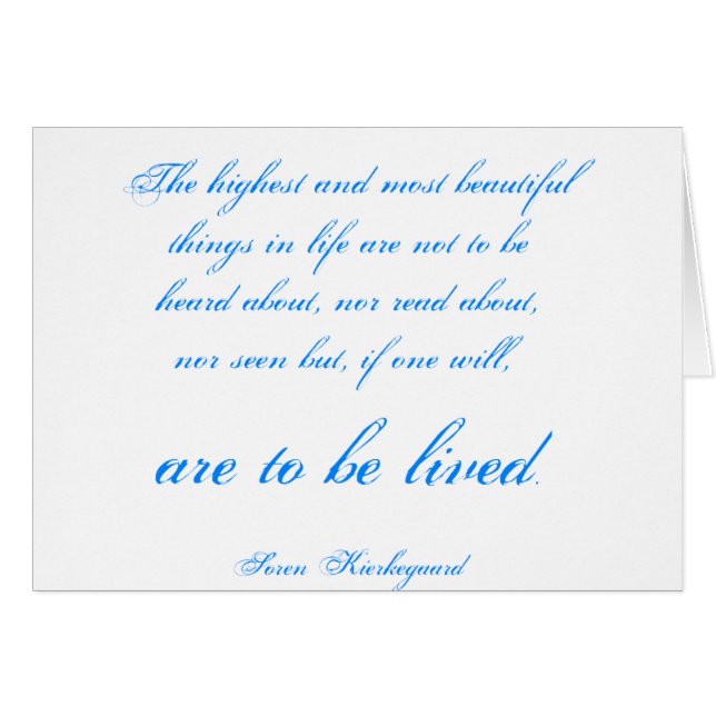 Soren Kierkegaard (Voorkant Horizontaal)