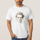 Søren Kierkegaard - Bestuurlijke filosoof T-shirt (Voorkant)
