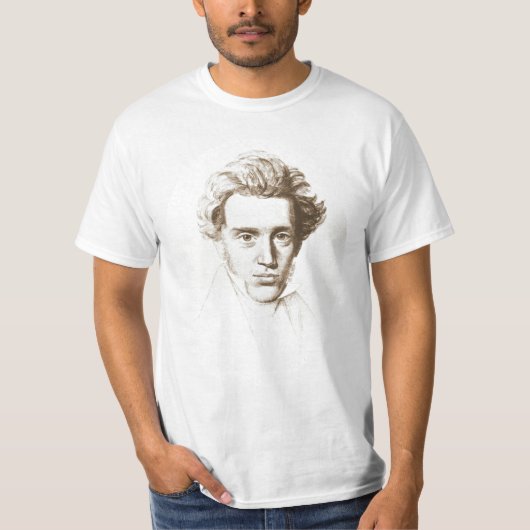 Søren Kierkegaard - Bestuurlijke filosoof T-shirt (Voorkant)