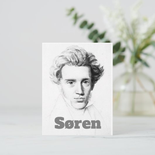 Søren Kierkegaard Briefkaart (Staand voorkant)