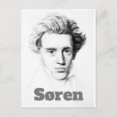 Søren Kierkegaard Briefkaart (Voorkant)