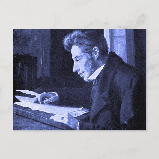 "SOREN KIERKEGAARD" BRIEFKAART (Voorkant)