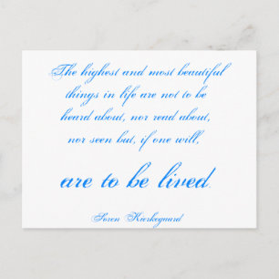 Soren Kierkegaard Briefkaart