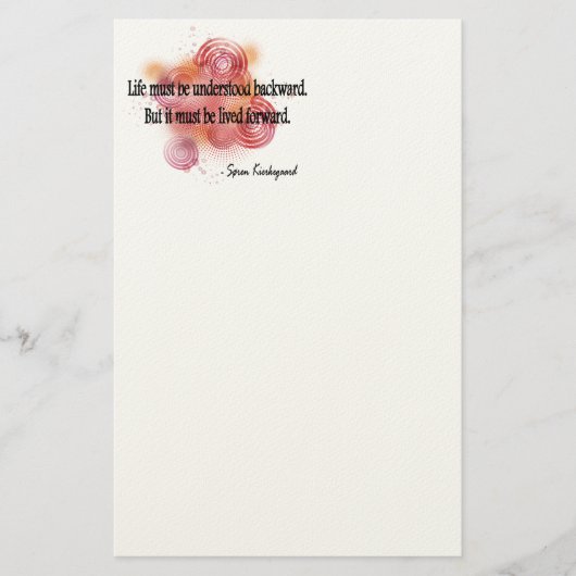 Soren Kierkegaard Briefpapier (Voorkant)
