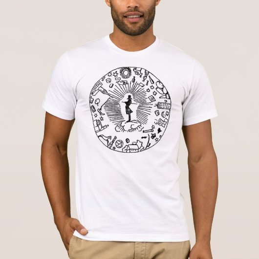 "SOREN KIERKEGAARD EN DE CORSAIR AFFAIR" T-SHIRT (Voorkant)
