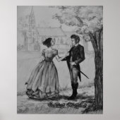 Søren Kierkegaard en Regine Olsen Poster (Voorkant)