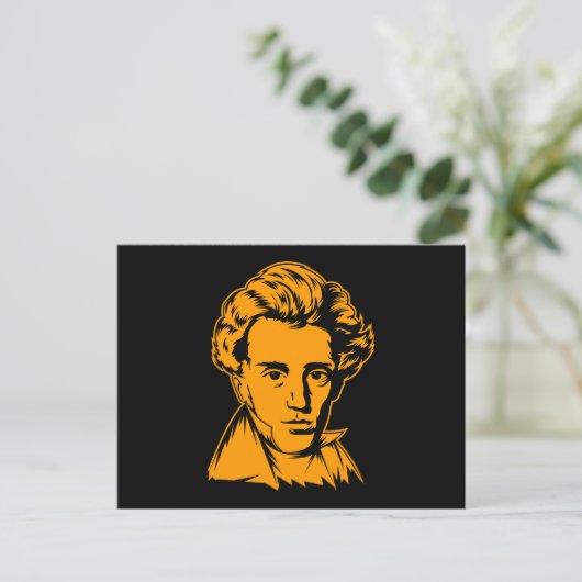 Soren Kierkegaard filosofie van existentialistisch Briefkaart (Staand voorkant)