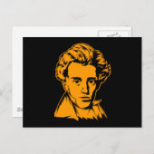 Soren Kierkegaard filosofie van existentialistisch Briefkaart (Voorkant / Achterkant)