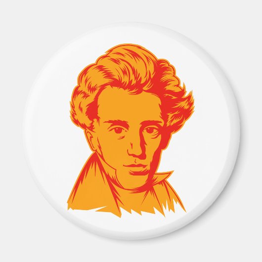 Soren Kierkegaard filosofie van existentialistisch Magneet (Voorkant)