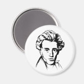 Soren Kierkegaard filosofie van existentialistisch Magneet (Voorkant / Achterkant)
