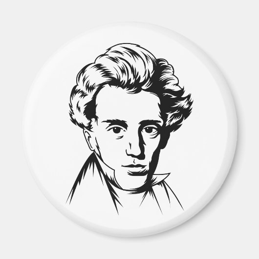 Soren Kierkegaard filosofie van existentialistisch Magneet (Voorkant)