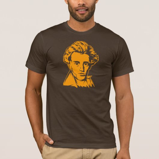 Soren Kierkegaard filosofie van existentialistisch T-shirt (Voorkant)