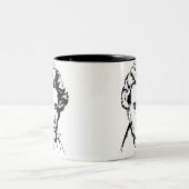 Soren Kierkegaard filosofie van existentialistisch Tweekleurige Koffiemok (Center)