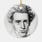 "SOREN KIERKEGAARD" KERAMISCH ORNAMENT (Voorkant)