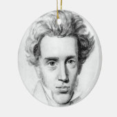 "SOREN KIERKEGAARD" KERAMISCH ORNAMENT (Links)