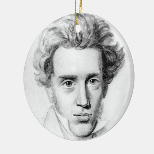 "SOREN KIERKEGAARD" KERAMISCH ORNAMENT (Links)