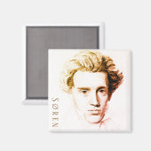 Søren Kierkegaard Magneet (Voorkant / Achterkant)