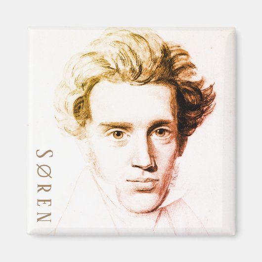 Søren Kierkegaard Magneet (Voorkant)