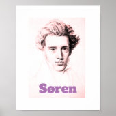 Søren Kierkegaard Poster (Voorkant)