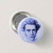 "SOREN KIERKEGAARD" RONDE BUTTON 3,2 CM (Voorkant /achterkant)