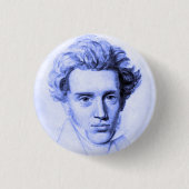 "SOREN KIERKEGAARD" RONDE BUTTON 3,2 CM (Voorkant)
