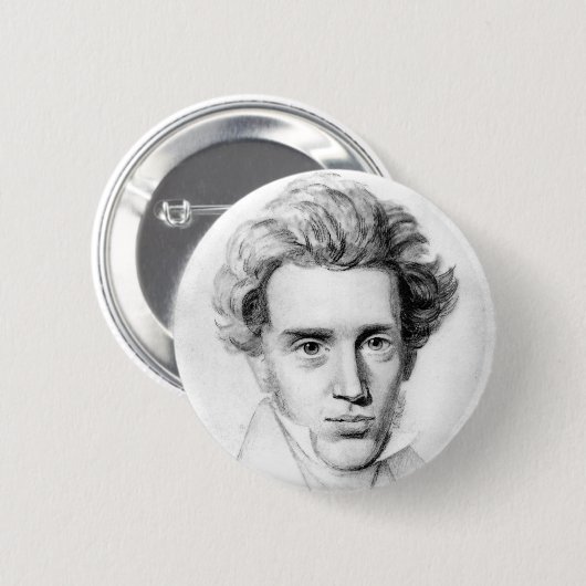 "SOREN KIERKEGAARD" RONDE BUTTON 5,7 CM (Voorkant /achterkant)
