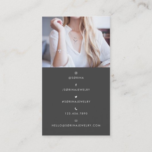 Sørina Sieraden Logo Moonstone Visitekaartje (Achterkant)